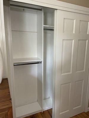 Coat closet left side