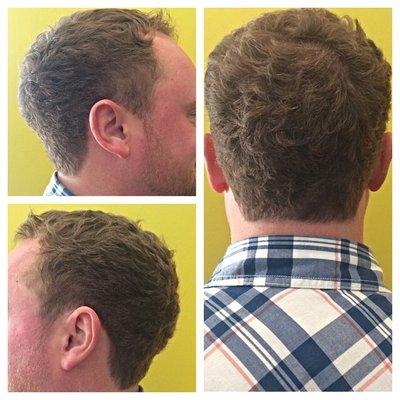 Men's textured haircut