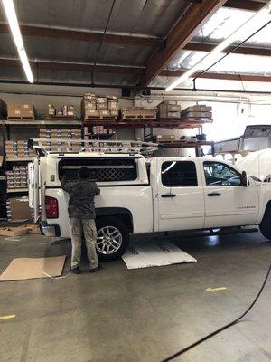 Silverado with BrandFx WorkPod and AluRack