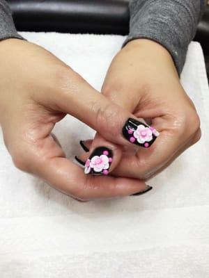 Gel color with 3D design