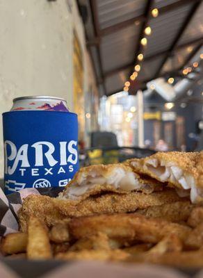 107's Famous Fish w/side of French Fries.