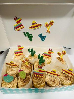 Churro cupcakes for Cinco De Mayo