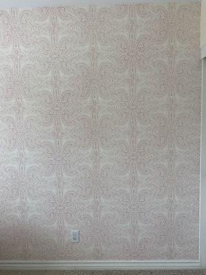 Wall paper installed