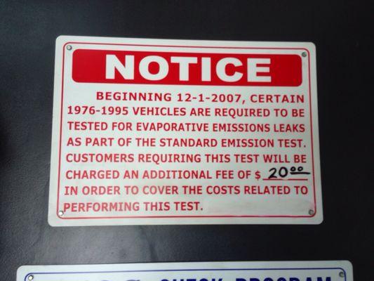 Additional charge for older vehicles 7-7-17