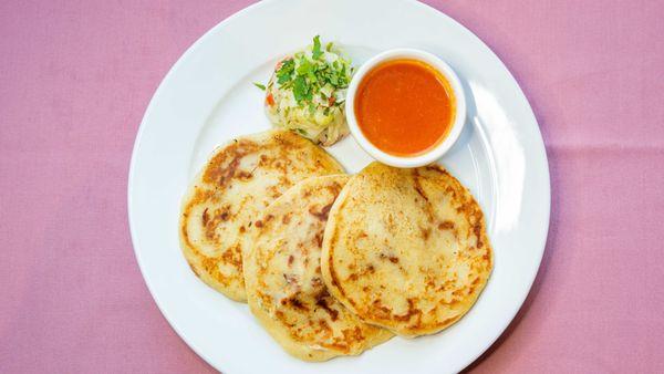 Our popular Salvadoran Dish Pupusas..