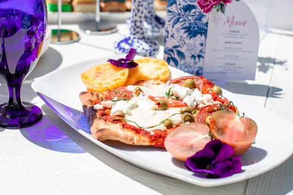 Food and plating matched the theme of the event on point.