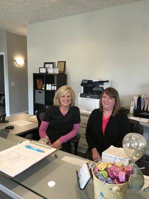 Jill, front desk and Shannon Lane, Nurse Practitioner