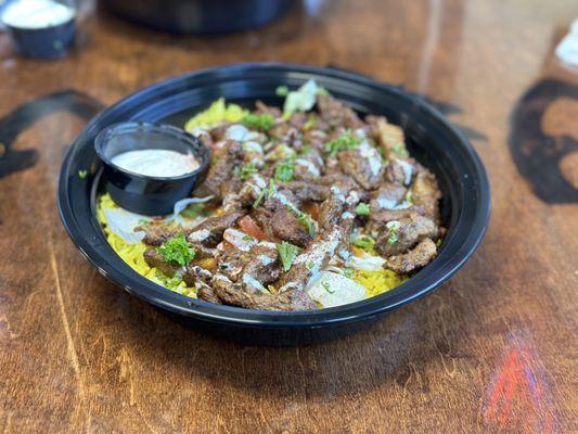 Beef shawarma bowl