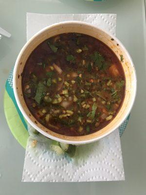 Menudo is a great size for $9 and tasty