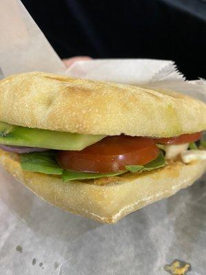 Mediterranean Veggie Sandwich