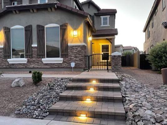 Pavers stairs done by JAR hardscaping