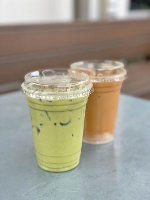 Minty Matcha & Vietnamese Coffee