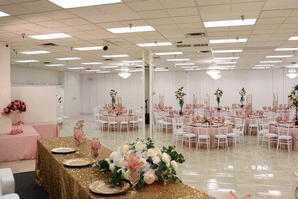 Newley renovated banquet hall.