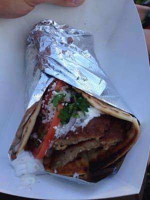 Classic beef and lamb gyro.