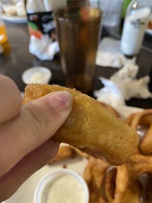 Soggy onion ring.