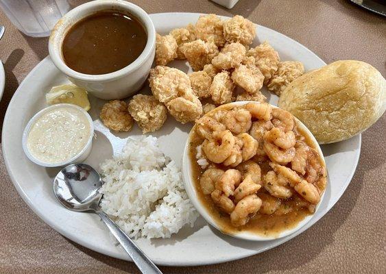 Shrimp Three Ways (today's Lunch Special).