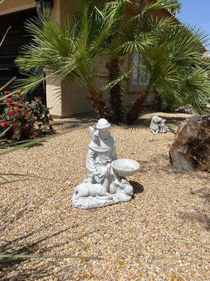 Another statue that is in our front yard.