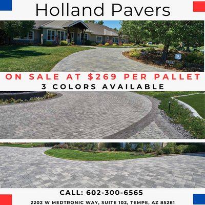 Holland Pavers ON SALE $269 Per Pallet