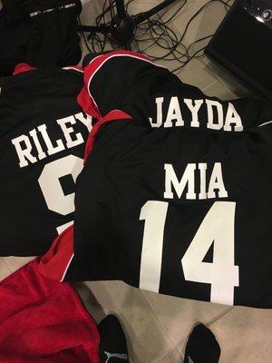 Mixed up numbers and also out first names instead of last names. Had to buy the jerseys to because they said they didn't get "email".