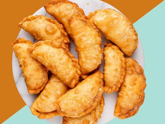 cheese, chicken, or beef empanadas