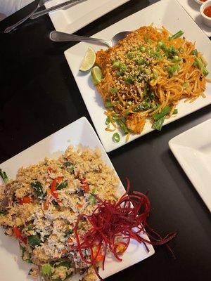 Pad Thai and Jalapeno Fried Rice