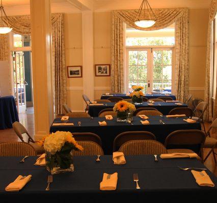 Dining Room set up for event