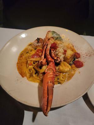 Lobster fettuccine