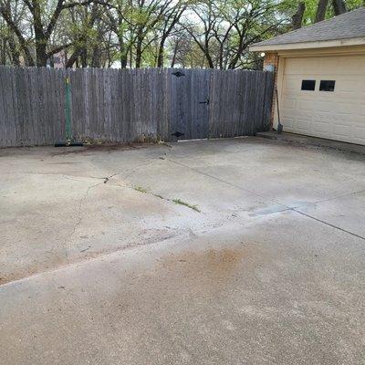 Damage driveway