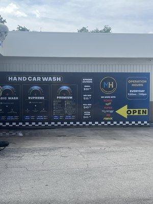 Car wash services