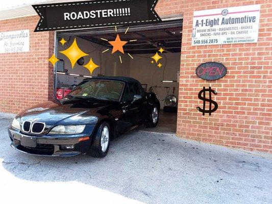 ANOTHER BMW ROADSTER-DETAILED BY: A-1-EIGHT AUTOMOTIVE IN SALEM,VA-24153.https://a1eightautomotive.simdif.com