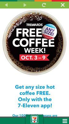 FREE COFFEE ALL WEEK!!!