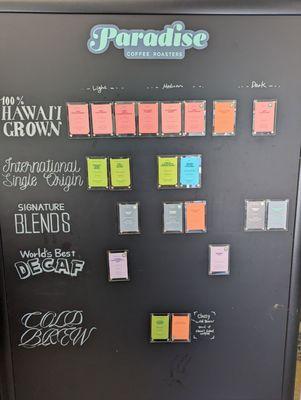 Menu as of 7/30/24