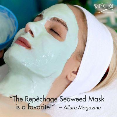 Our Seaweed facial! Perfect for all skin types!