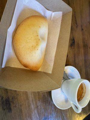 Guava and cheese pastry and espresso!