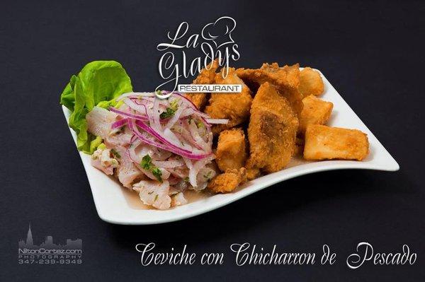 Ceviche c. Chicharron de Pescado