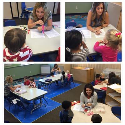 Our team of Speech Therapist providing free screenings at Eastlake Church PreK in Chula Vista