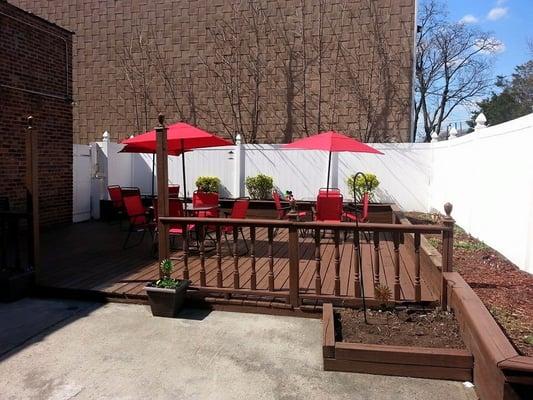 Outdoor patio for your guests