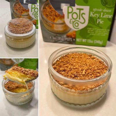 Key Lime Pie dessert cups were good but small. Real Glass containers too.