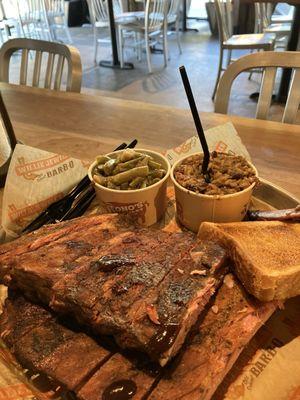 The 1/2 Slab Ribs Platter with 2 Sides