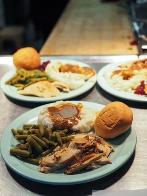 Simple elegance catered the mashed potatoes, gravy, and turkey for our community meal!