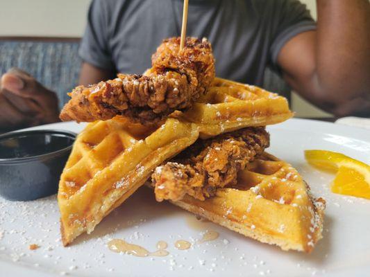 Chicken and waffles! Would definitely order on my next visit