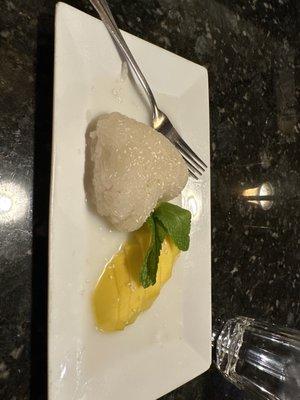 Mango and sticky rice