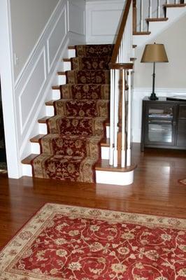 Oriental Runner with matching entry area rug