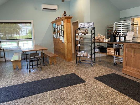 Inside of restaurant looking left from main entrance