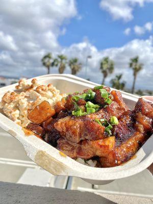 Sweet n spicy pork belly plate