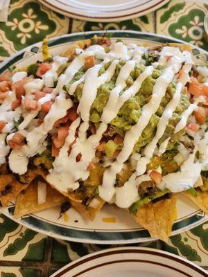 Nachos with machaca