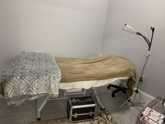 Waxing and massage room