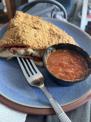 Big Meaty Calzone (this isn't even half!)