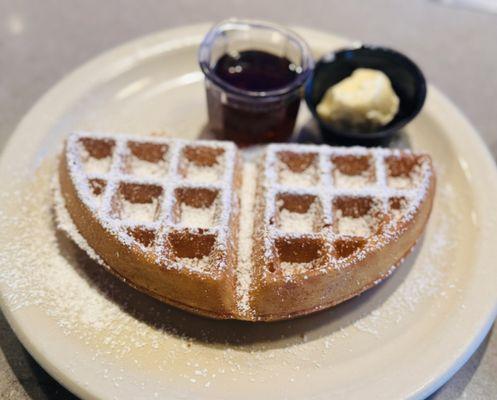 A waffle that was part of "The Big Snob "breakfast