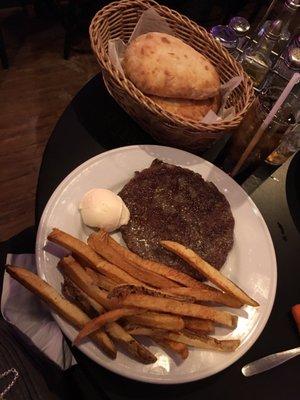 Serbian Sausage patty posted as a burger on the menu